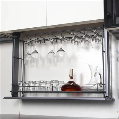 Kuchyňský držák na šálky Multifunkční klasifikovaný skříňový úložný stojan